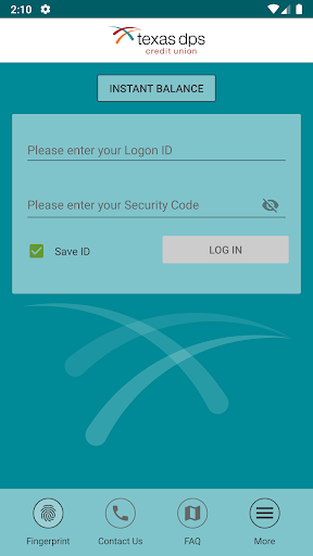 Texas DPS Credit Union Mobile Screen 2
