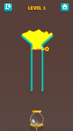 Colored Water and Pin