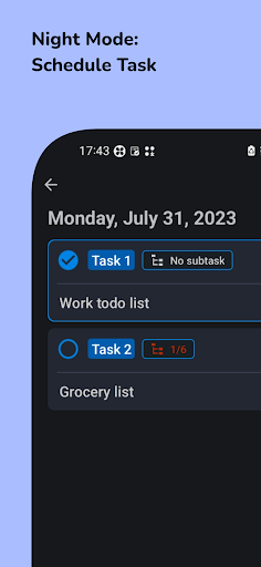 Screenshot of Daily Task Manager