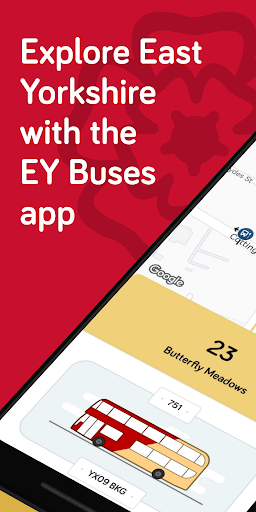 Android application East Yorkshire Buses screenshort
