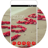 Love Rose Red Launcher Theme: Flower Wallpaper HD icon
