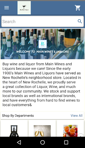 Android application Main Wines & Liquors screenshort