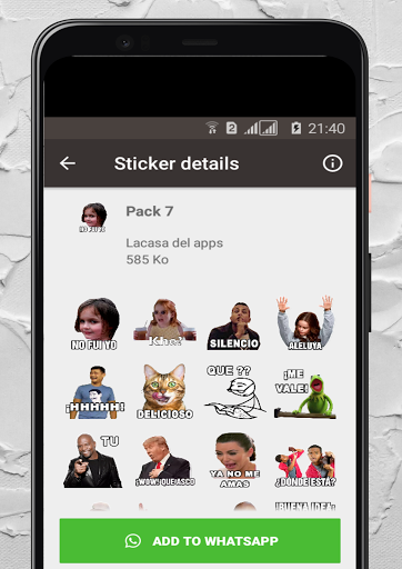 Memes con Frases Stickers en Español WAStickerApps