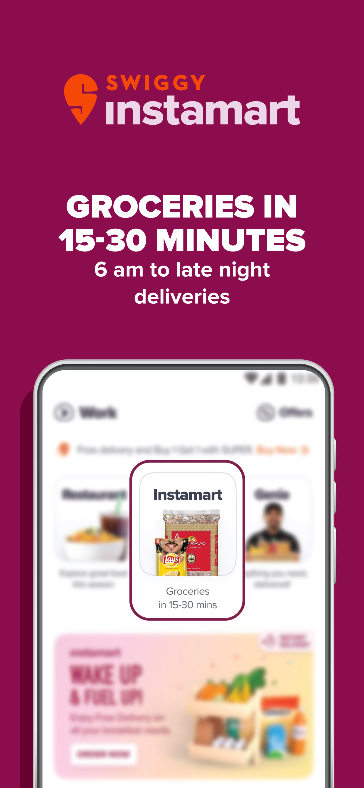 Android application Swiggy : Food Delivery & More screenshort