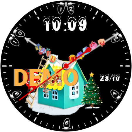 DiF Christmas Watchface Demo Screen 3