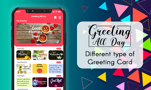 Android application Greeting All Day screenshort