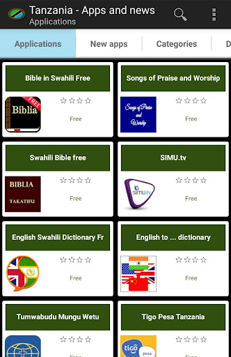 Android application Tanzania apps screenshort