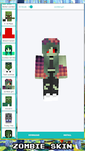 SKIN ZOMBIE for MCPE Mobs