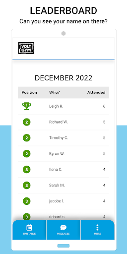 Volt Gym Screen 2