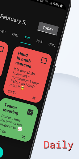 Daily - organize your life! Screen 2