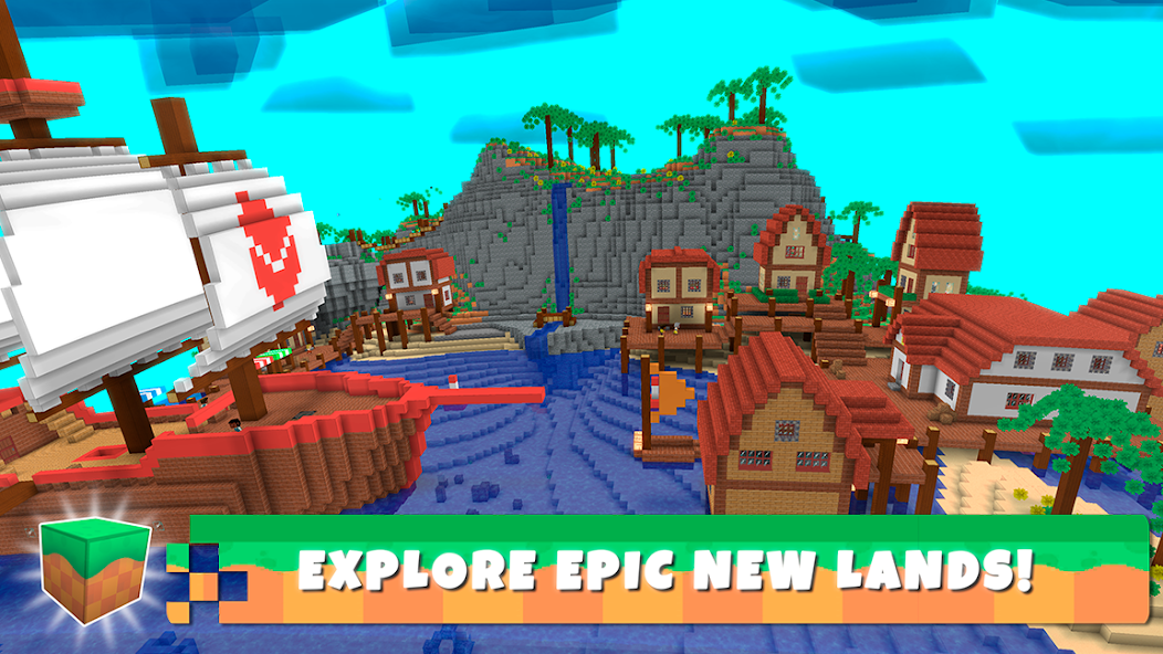Crafty Lands - Craft, Build and Explore Worlds 3.1.0 APK + Mod (Unlimited money) untuk android