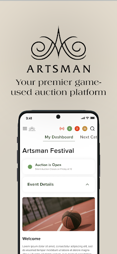 Android application Artsman Auctions screenshort