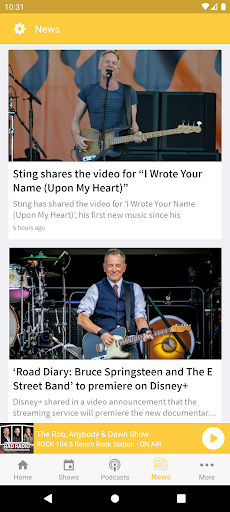 Rock 104.5 Screenshot