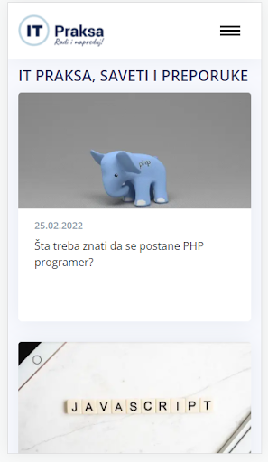 Android application It praksa screenshort