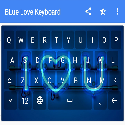 Blue Love Keyboard Theme Download on Windows
