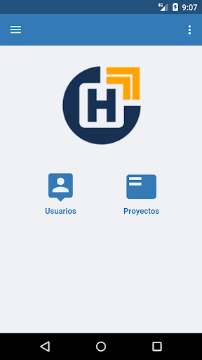 Android application Tareas screenshort