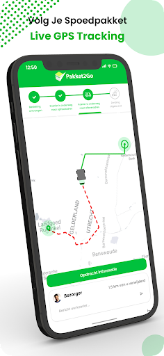 Pakket2Go Screen 3