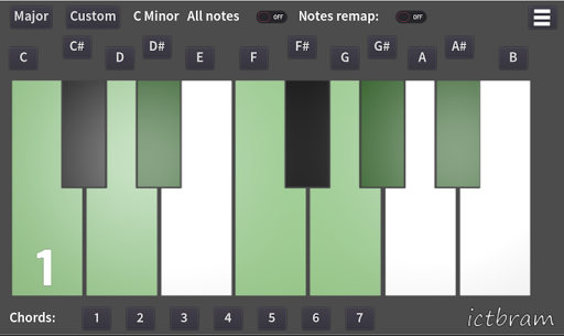 Android application Musical notes helper ictbram screenshort