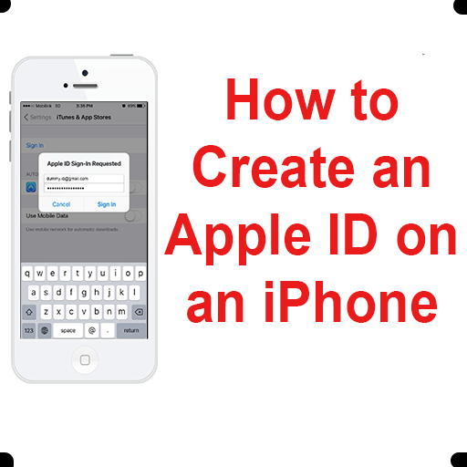 How To Create an APPLE ID 2.8 Icon