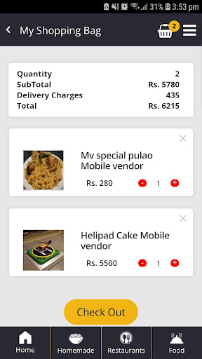 FreshStore - Food Delivery Screen 2