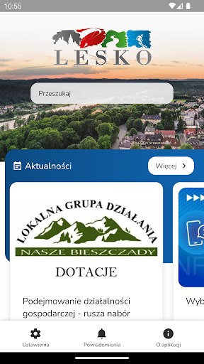 Android application Miasto i Gmina Lesko screenshort