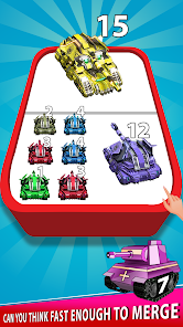Captura de Pantalla 7 Merge Master: Tank Merger Game android