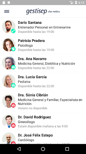 Gestisep Chat Médico Screen 3