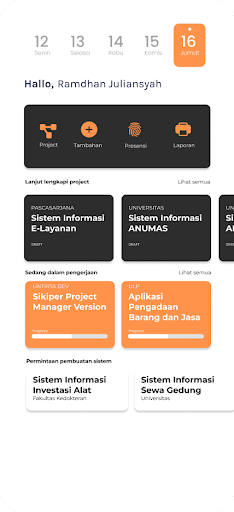 Android application SIKIPER (Project Manager) screenshort