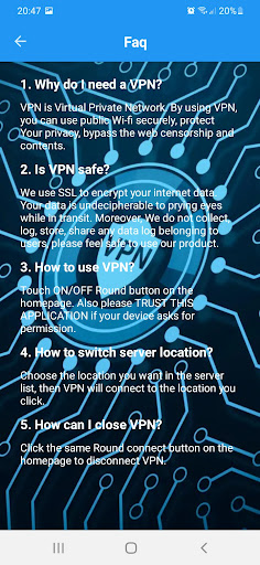 VPN Safe and Secured Screen 3