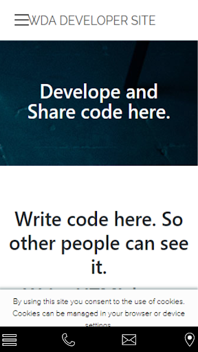 Android application WDA Web Developer Association screenshort