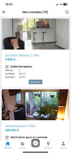 Android application Consortium Immobilier screenshort