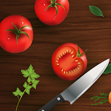 Knife and vegetables icon