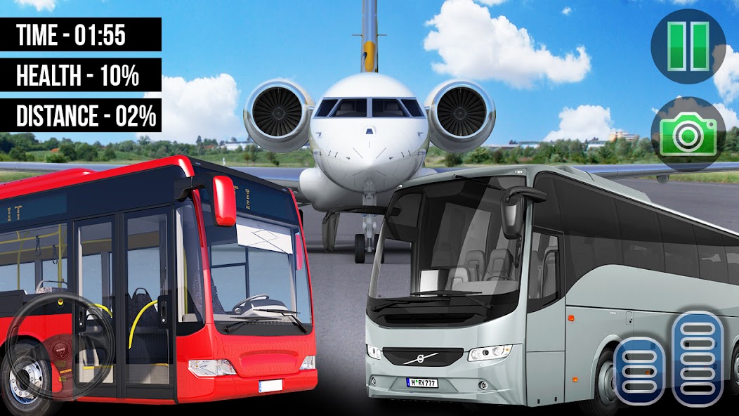 City Bus Simulator Airport 3D 1.5 APK + Mod (Unlimited money) untuk android