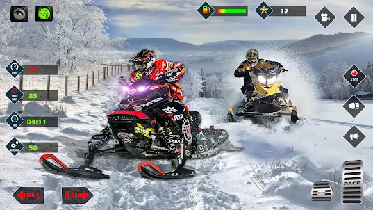Snow Racer Snowmobile Games 3D