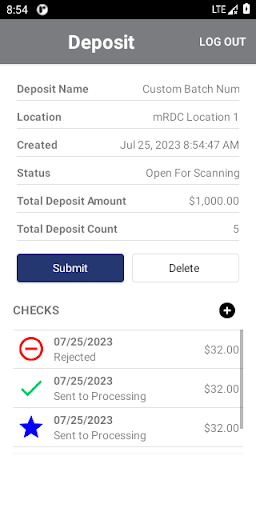 BGV Remote Deposit Screen 3
