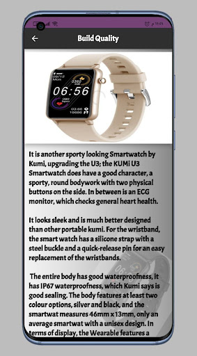 KUMI U3 SmartWatch Guide Screenshot 4 - AppWisp.com