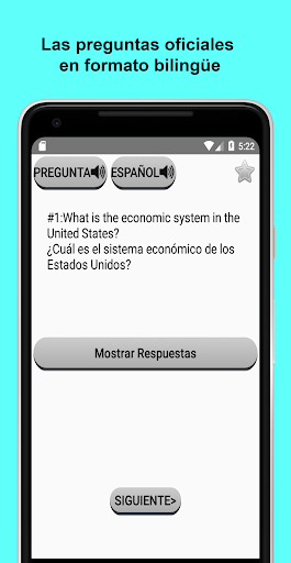 Examen de Ciudadanía de EE. UU Screen 2