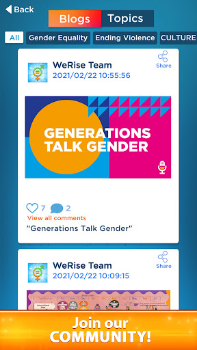WeRise screenshot