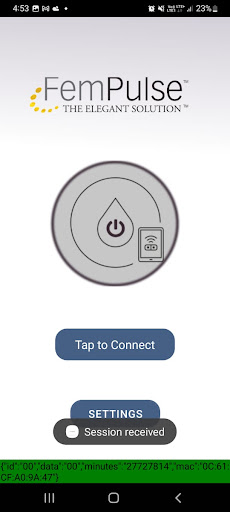 Android application FemPulse RingSync screenshort