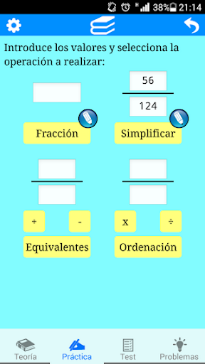 Fracciones Screen 2