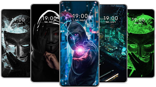 Android application Hacker Wallpaper Anonymous screenshort