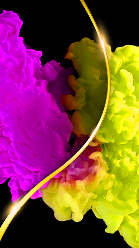 Pink Yellow Ink - Wallpaper Screen 2