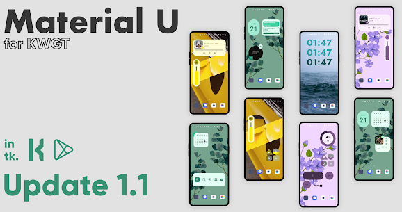 Material U – Android 12 inspired KWGT (MOD APK, Paid) v2021.Oct.02.01 3