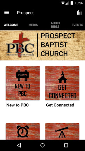 Android application Prospect Baptist Church screenshort
