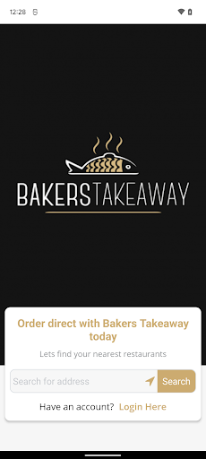 Android application Bakers Takeaway screenshort