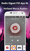 Radio Gigant FM App NL + Holland Music Radios Live APK Ekran Görüntüsü Küçük Resim #1