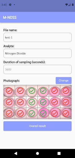Android application M-CSS Nitrogen Dioxide screenshort
