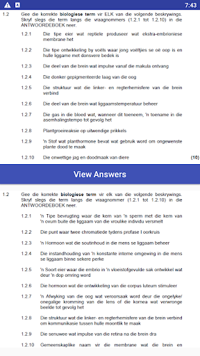 Graad 12 Lewenswetenskappe