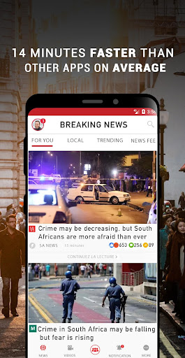 Android application South Africa Breaking News screenshort