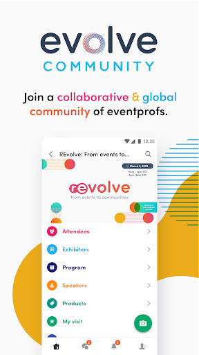 Android application Evolve Community screenshort
